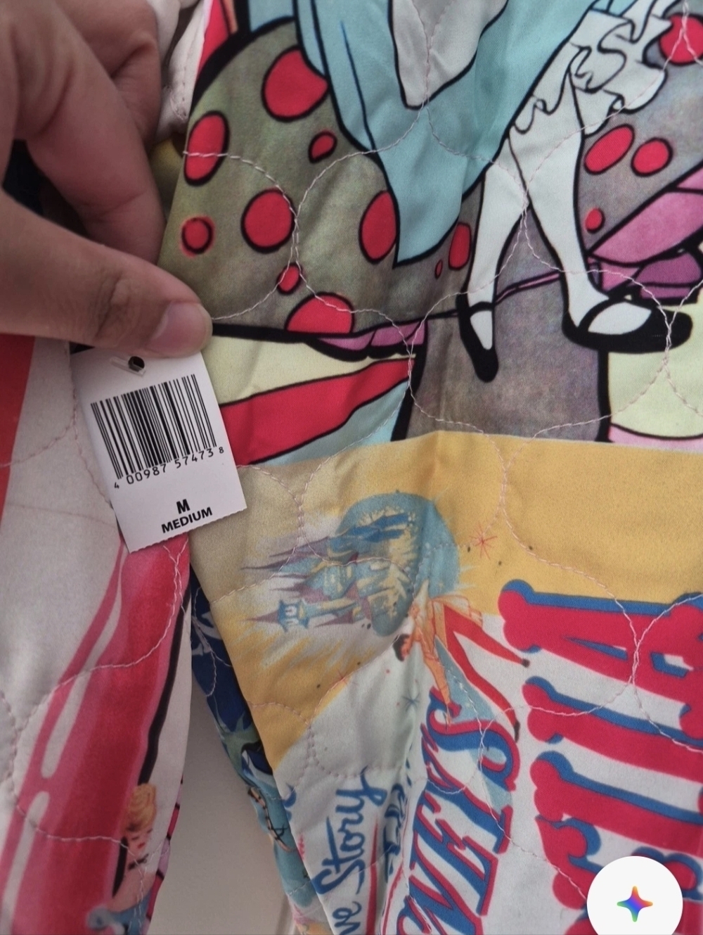 Disney Parks Disney Princess Quilt Bomber Jacket NWT Sz M - Picture 4 of 9